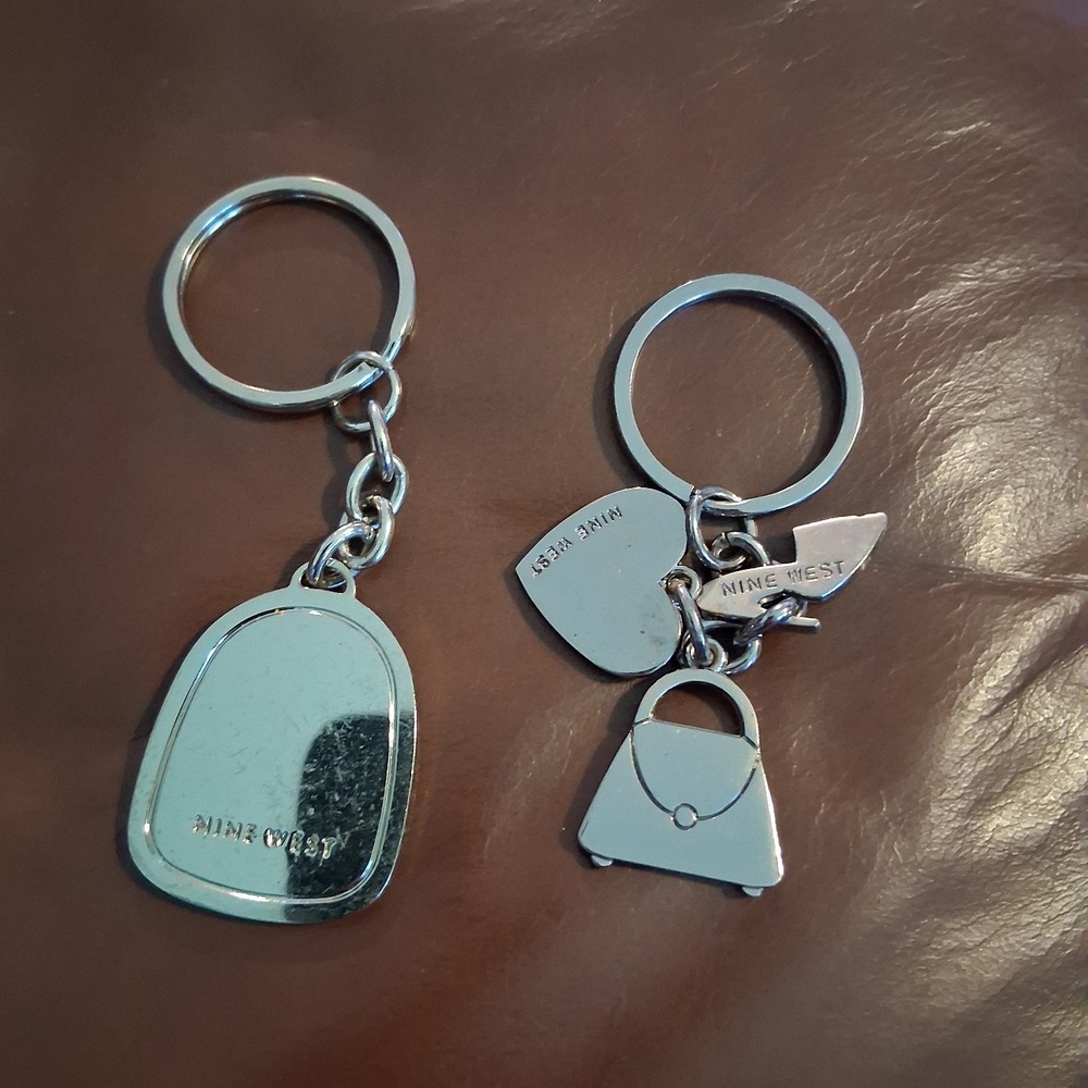 Vtg Y2K Nine‎ West Bag Charm Keychain Lot Of 2 CUTE Mall Brand Department...
